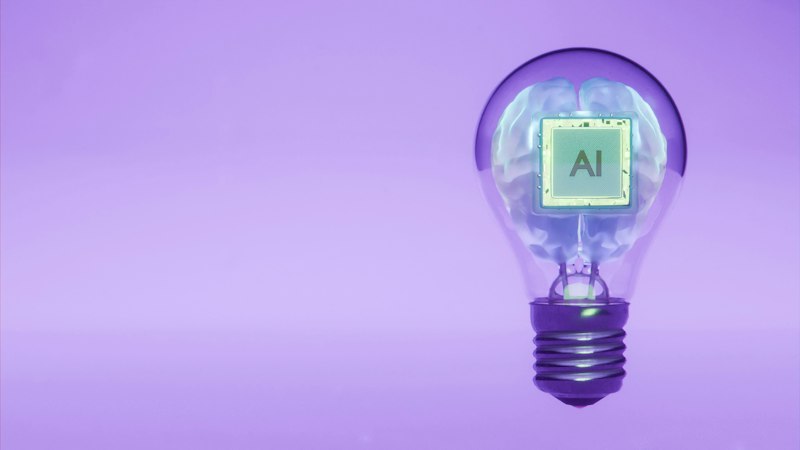 Conceptual render of artificial intelligence processor chip